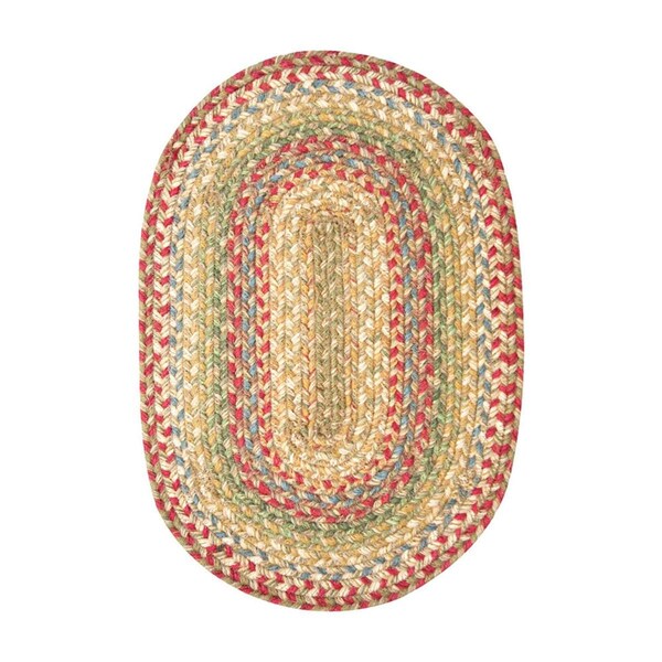 Homespice Decor Azalea Hudson Jute Braided Rugs - Placemats - Oval - set of 4 - 594143