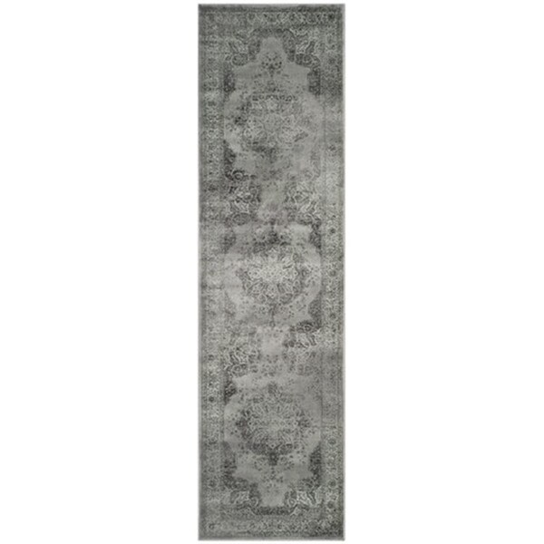 Safavieh Vintage Power Loomed Runner Rug- Grey - Multi- 2 ft. 2 in. x 14 ft. - VTG158-770-214
