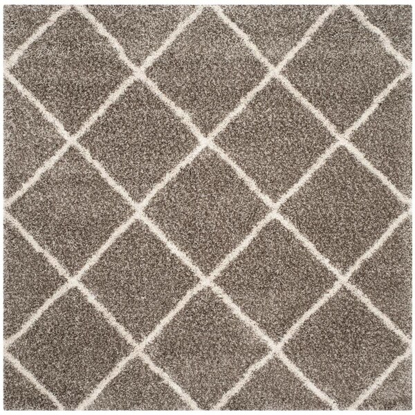 Safavieh 6 ft.7 in. x 6 ft.7 in. Canyon Shag 500 Square Rug Grey & Ivory - CNY551F-7SQ