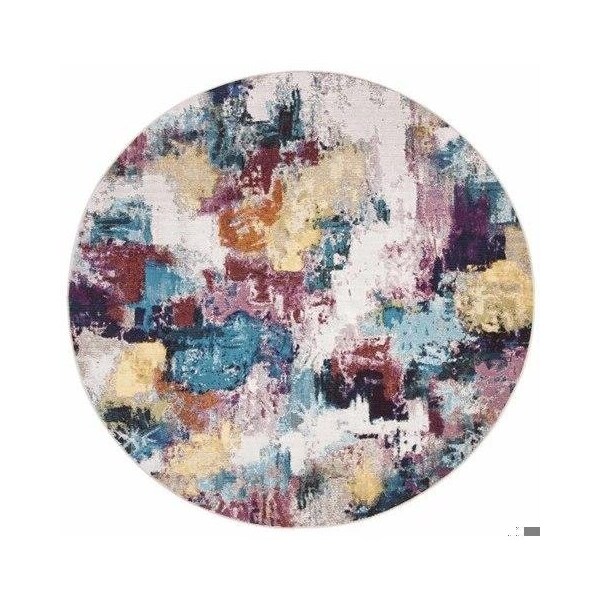 Safavieh 8 x 10 ft. Aria Rectangle Power-Loomed Rug Gray & Wine - ARA165F-8