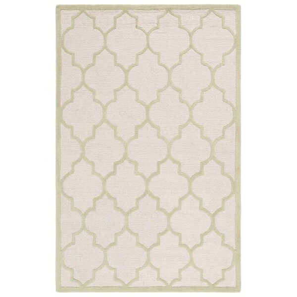 Safavieh Cambridge Hand Tufted Accent RugIvory & Light Green 2 ft.-6 in. x 4 ft. - CAM134N-24