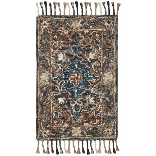 Safavieh Aspen Hand Tufted Medium Rectangle RugCharcoal & Light Brown 5 x 8 ft. - APN112A-5