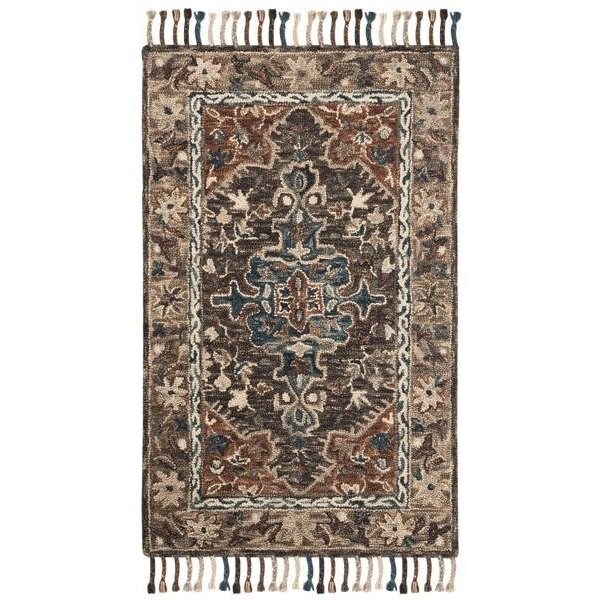 Safavieh Aspen Hand Tufted Medium Rectangle RugCharcoal & Light Brown 5 x 8 ft. - APN112A-5