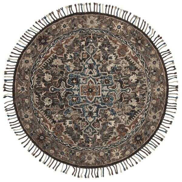 Safavieh Aspen Hand Tufted Medium Rectangle RugCharcoal & Light Brown 5 x 8 ft. - APN112A-5