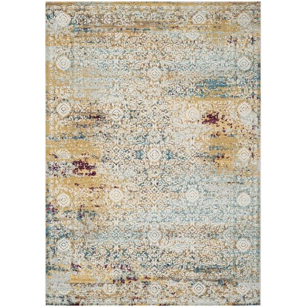 Safavieh Aria Large Rectangle Rugs Yellow & Cream - 8 x 10 ft. - ARA183Y-8
