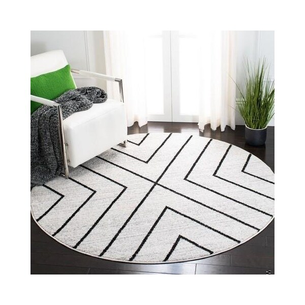 Safavieh 4 x 4 ft. Adirondack Square RugIvory & Grey - ADR251A-4SQ