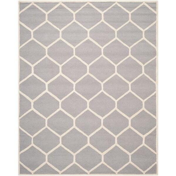 Safavieh Cambridge Square Area RugSilver & Ivory 6 x 6 ft. - CAM144D-6SQ