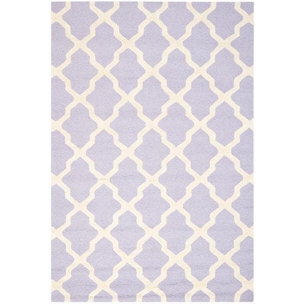 Safavieh 2 ft.-6 in. x 6 ft. Runner Transitional Cambridge- Lavender and Ivory Hand Tufted Rug - CAM121C-26