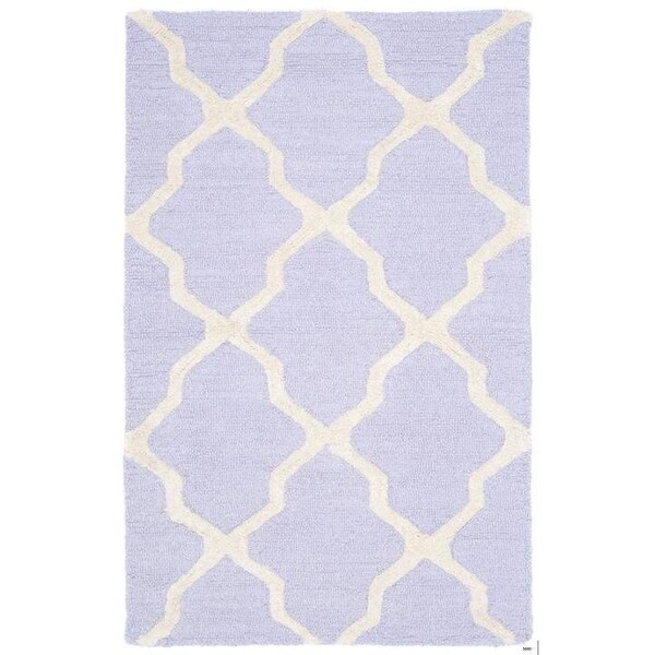 Safavieh 2 ft.-6 in. x 6 ft. Runner Transitional Cambridge- Lavender and Ivory Hand Tufted Rug - CAM121C-26
