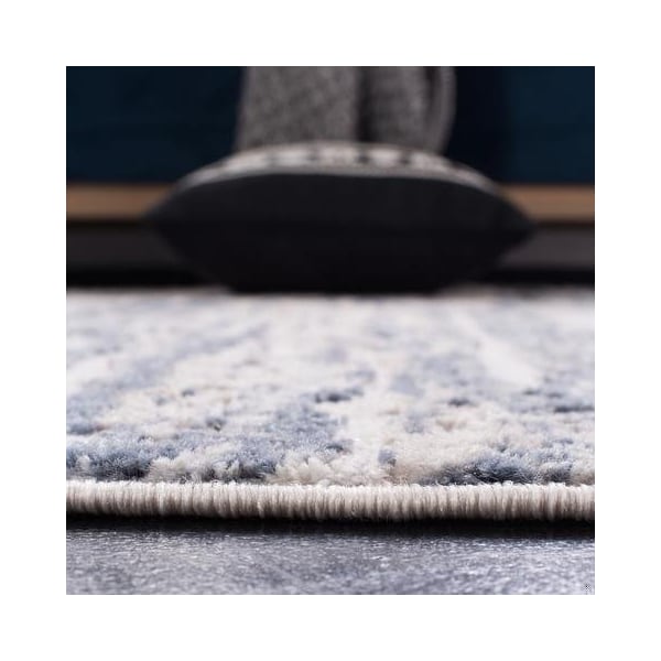 Safavieh 2 ft. 2 in. x 4 ft. Amelia Rectangle Power Loomed Area RugIvory & Blue - ALA768A-24