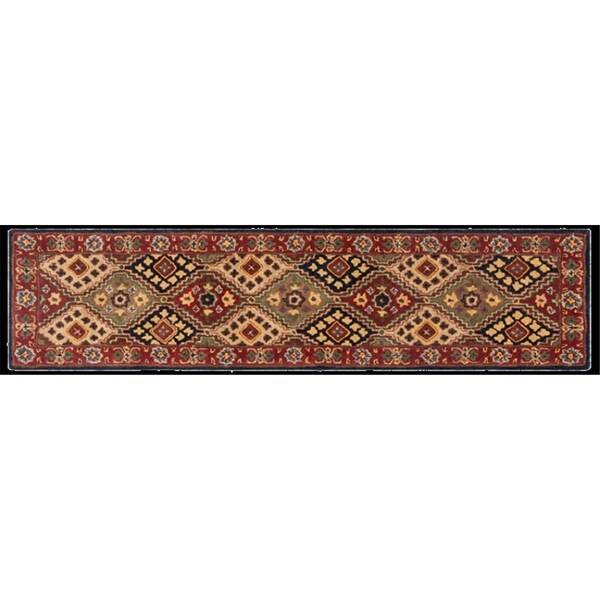 Safavieh 2 ft. 3 in. x 8 ft. Hand Tufted Traditional Heritage Runner RugRed & Beige - HG927Q-28