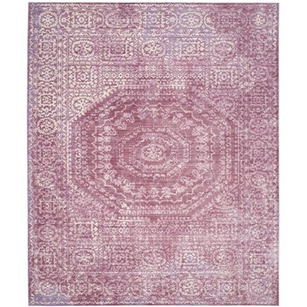 Safavieh Valencia Power Loomed Rectangle Rug- Mauve - Cream- 8 X 10 Ft. - VAL205A-8