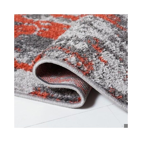 Safavieh Rectangular Adirondack Contemporary Area Rug, Orange & Grey - 3 x 5 ft. - ADR134P-3