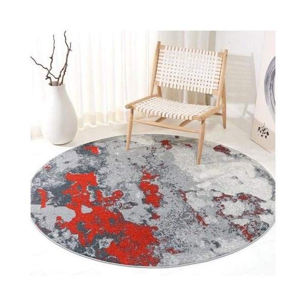 Safavieh Rectangular Adirondack Contemporary Area Rug, Orange & Grey - 3 x 5 ft. - ADR134P-3