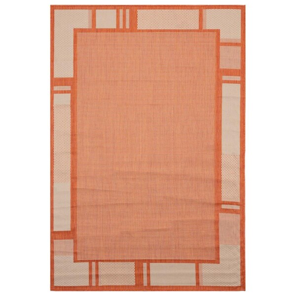 Manmade Augusta Matira Terracotta Rectangle Area Rug - 5 ft. 3 in. x 7 ft. 6 in. - MA3085989