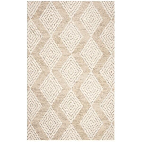 Safavieh 4 x 6 ft. Contemporary Blossom Hand Tufted Area RugBeige & Ivory - BLM111B-4