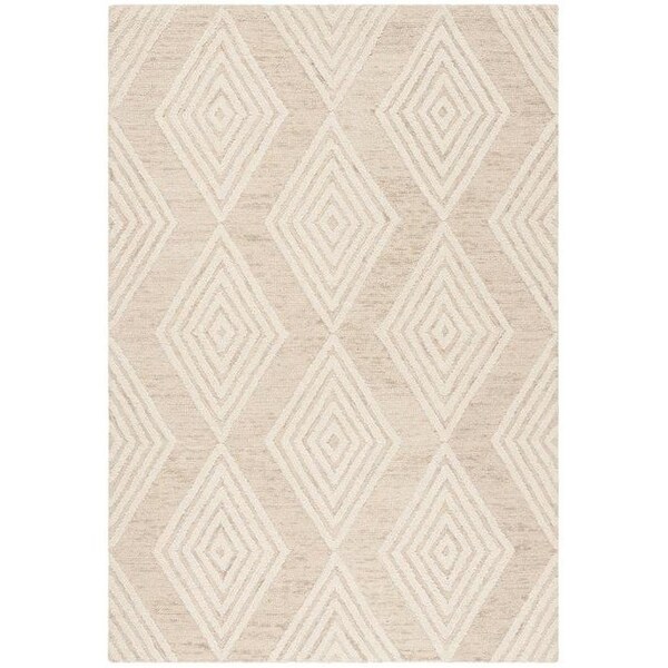 Safavieh 4 x 6 ft. Contemporary Blossom Hand Tufted Area RugBeige & Ivory - BLM111B-4