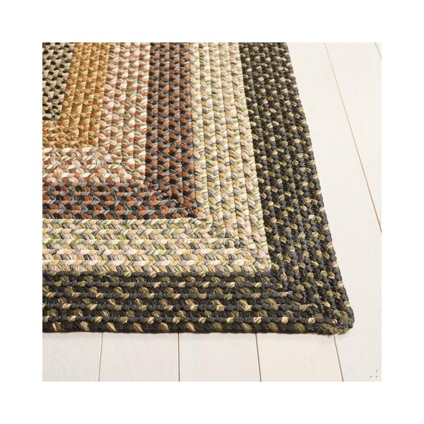 Safavieh 5 X 8 Ft. Oval Braided- Blue And Multi Hand Made Rug - BRD308A-5OV