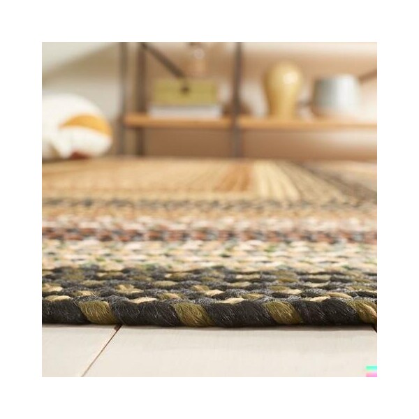 Safavieh 5 X 8 Ft. Oval Braided- Blue And Multi Hand Made Rug - BRD308A-5OV