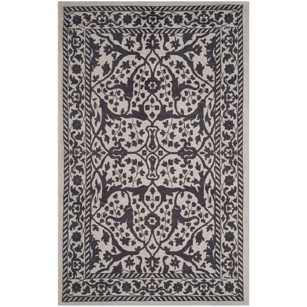 Safavieh Restoration VIntage Small Rectangle Area Rug, Silver and Grey - 3 x 5 ft. - RVT102H-3