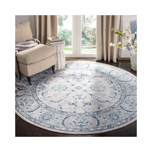 Safavieh 10 x 13 ft. Brentwood Traditional Rectangle RugLight Grey & Blue - BNT854G-10