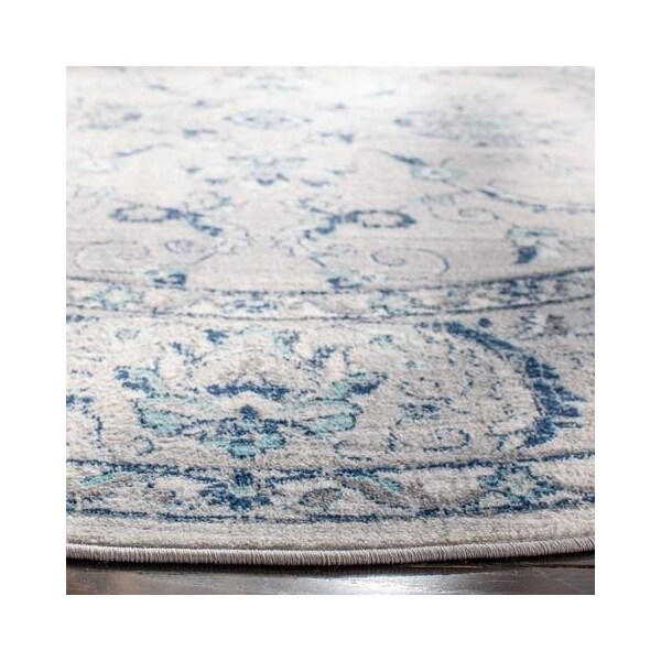 Safavieh 10 x 13 ft. Brentwood Traditional Rectangle RugLight Grey & Blue - BNT854G-10