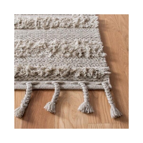 Safavieh 4 x 6 ft. Casablanca Rectangle Hand Loomed Wool RugGrey - CSB450H-4