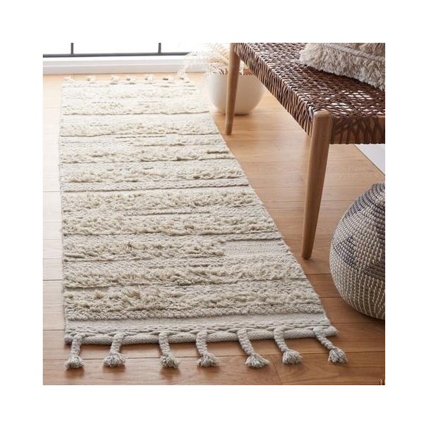 Safavieh 4 x 6 ft. Casablanca Rectangle Hand Loomed Wool RugGrey - CSB450H-4