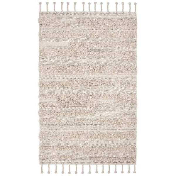 Safavieh 4 x 6 ft. Casablanca Rectangle Hand Loomed Wool RugGrey - CSB450H-4