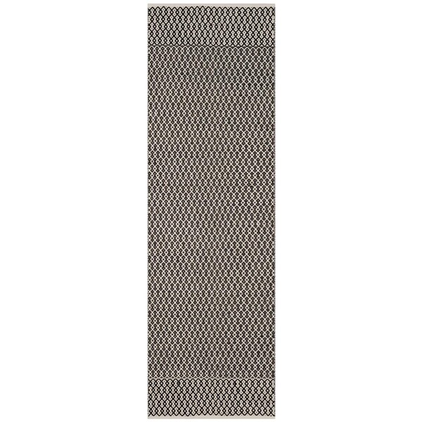 Safavieh Montauk Hand Woven Runner Rug Ivory & Black - 2 ft.-3 in. x 10 ft. - MTK339D-210