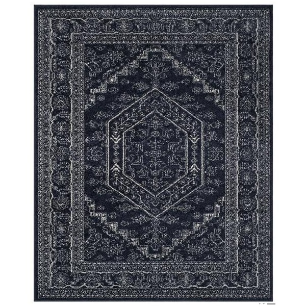 Safavieh Adirondack Power Loomed Rectangle RugNavy & Ivory 3 x 5 ft. - ADR108N-3