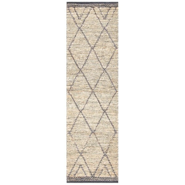 Safavieh 2 ft.3 in. x 8 ft. Natural Fiber Hand Woven Runner Rug Natural & Grey - NF956F-28