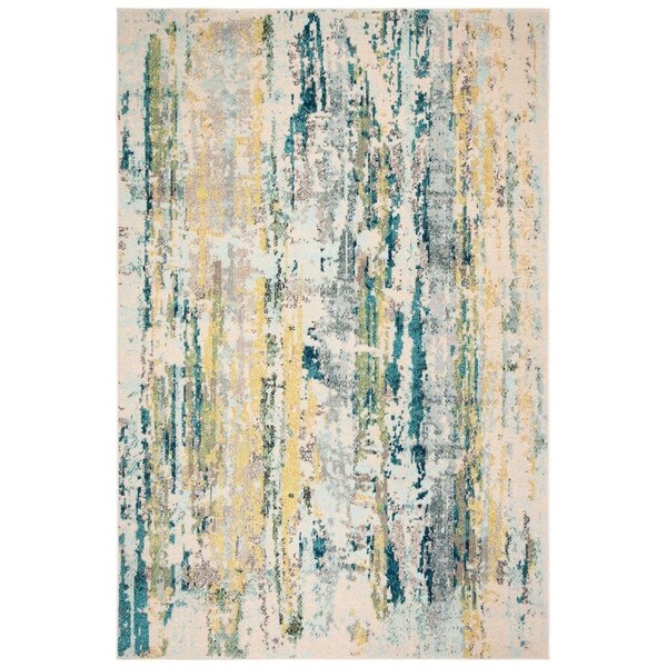 Safavieh 8 x 10 ft. Madison 200 Rectangle Power Loomed RugBeige & Olive - MAD260B-8