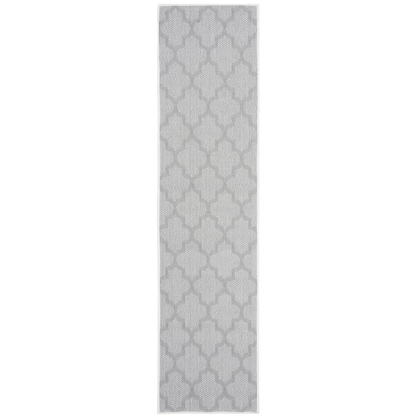 Safavieh 2 x 8 ft. Bermuda 800 Power-Loomed Rectangle Rug Ivory & Light Gray - BMU804A-28