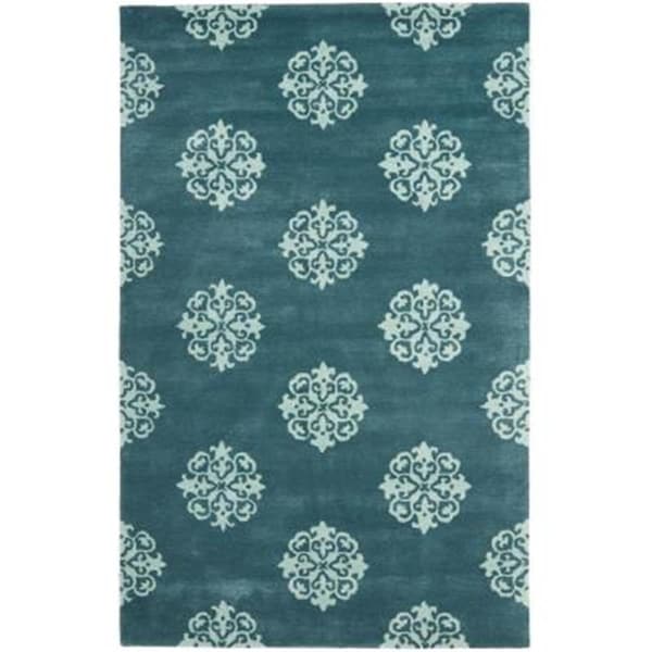 Safavieh 8 ft. 3 in. x 11 ft. Large Rectangle Contemporary Soho Blue Hand Tufted Rug - SOH424B-9