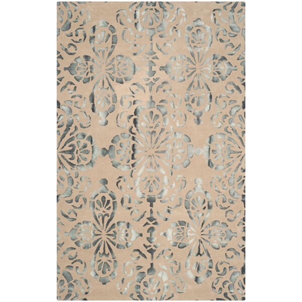 Safavieh 4 x 6 ft. Small Rectangle Dip Dye Hand Tufted RugCamel & Grey - DDY719M-4