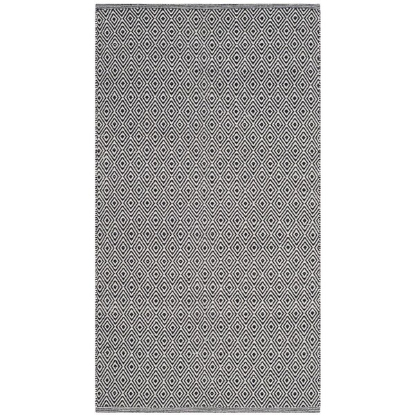 Safavieh 3 x 5 ft. Montauk Hand Woven Small Rectangle Area Rug Ivory & Navy - MTK515E-3