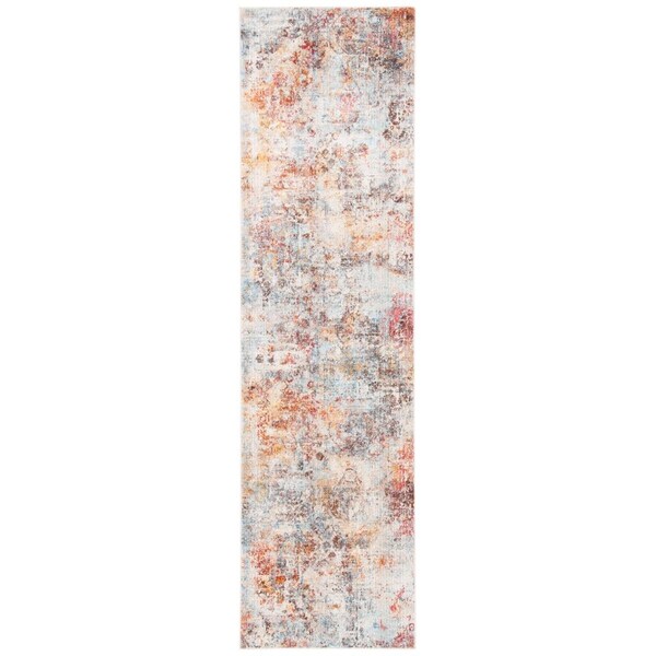 Safavieh 2 ft.-2 in. x 8 ft. Vintage Contemporary Runner Rug Rust & Blue - VTP422M-28