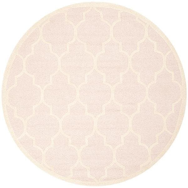 Safavieh Cambridge Hand Tufted Square Rug- Light Pink - Ivory- 6 x 6 ft. - CAM134M-6SQ