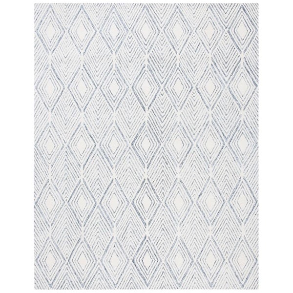 Safavieh 4 x 6 ft. Abstract Contemporary Rectangle Hand Tufted Area Rug, Ivory & Charcoal - ABT350A-4