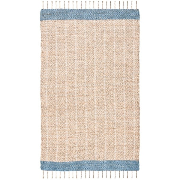 Safavieh 6 x 6 ft. Cape Cod Contemporary Square Hand Woven Rug Grey & Natural - CAP846F-6SQ