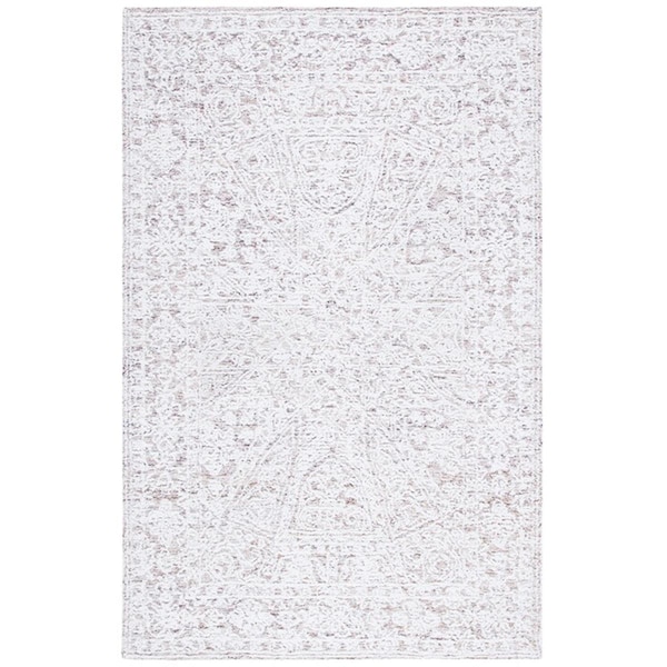 Safavieh 4 x 6 ft. Metro Rectangle Hand Tufted Rug, Ivory & Beige - MET155B-4