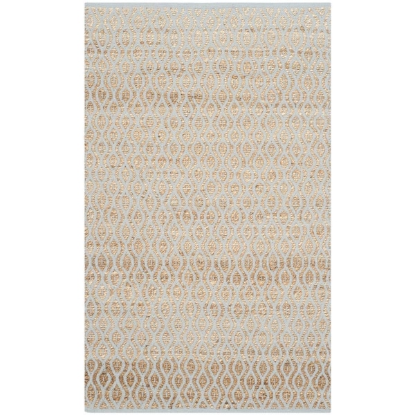 Safavieh Cape Cod Rectangle Hand Woven Rug, Silver and Natural - 3 x 5 ft. - CAP821J-3