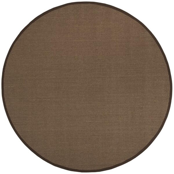 Safavieh Natural Fiber Round Area RugBrown & Brown 6 x 6 ft. - NF131C-6R