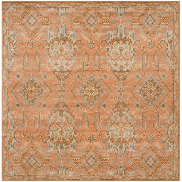 Safavieh 5 x 5 ft. Square Wyndham Hand Tufted Rug, Terracotta - WYD203A-5SQ