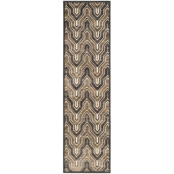 Safavieh Paradise Runner Rug, Soft Anthracite and Cream - 2 ft. 2 in. x 8 ft. - PAR352-3340-28