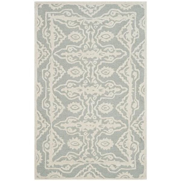 Safavieh 2 ft.6 in. x 4 ft. Bella Hand Tufted Accent Area RugGrey & Ivory - BEL134B-24