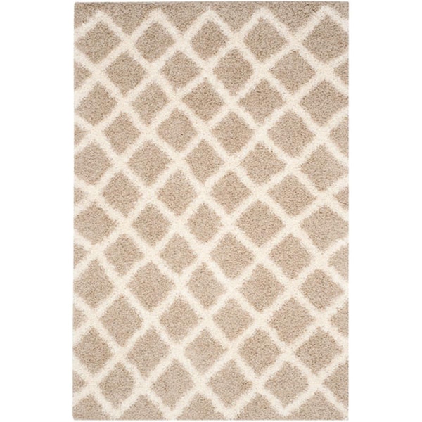Safavieh Dallas Shag Small Rectangle Area Rug, Beige and Ivory - 4 x 6 ft. - SGD258D-4