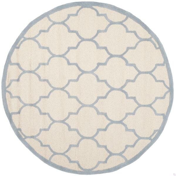 Safavieh Cambridge Hand Tufted Rectangle Rug- Ivory - Light Blue- 2 x 3 ft. - CAM134F-2