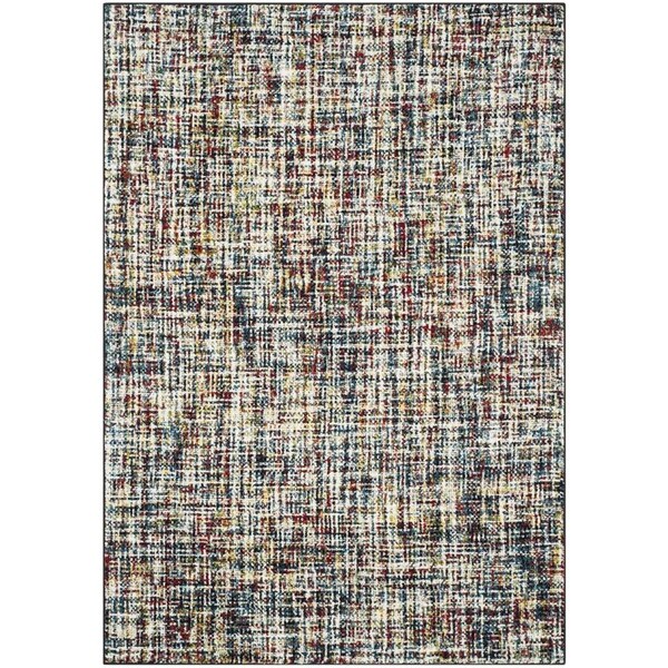 Flowers First 4 x 6 ft. Porcello Power Loomed Area Rug, Multi Color - Small Rectangle - FL1889472